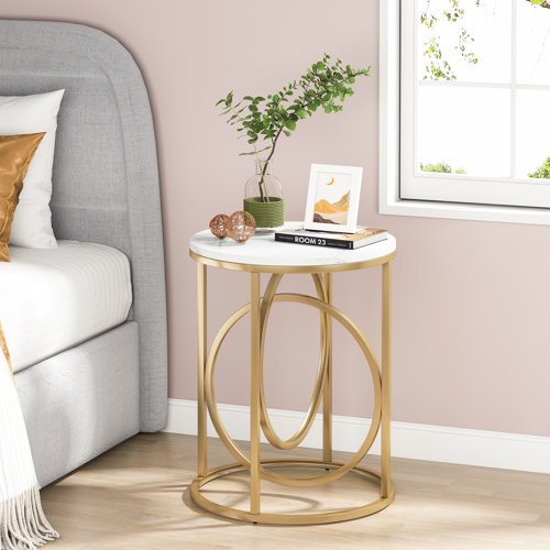Everly Quinn Kashten Round End Table & Reviews Wayfair
